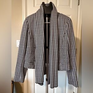 CAbi Style 3904 Black and White Houndstooth Jacket